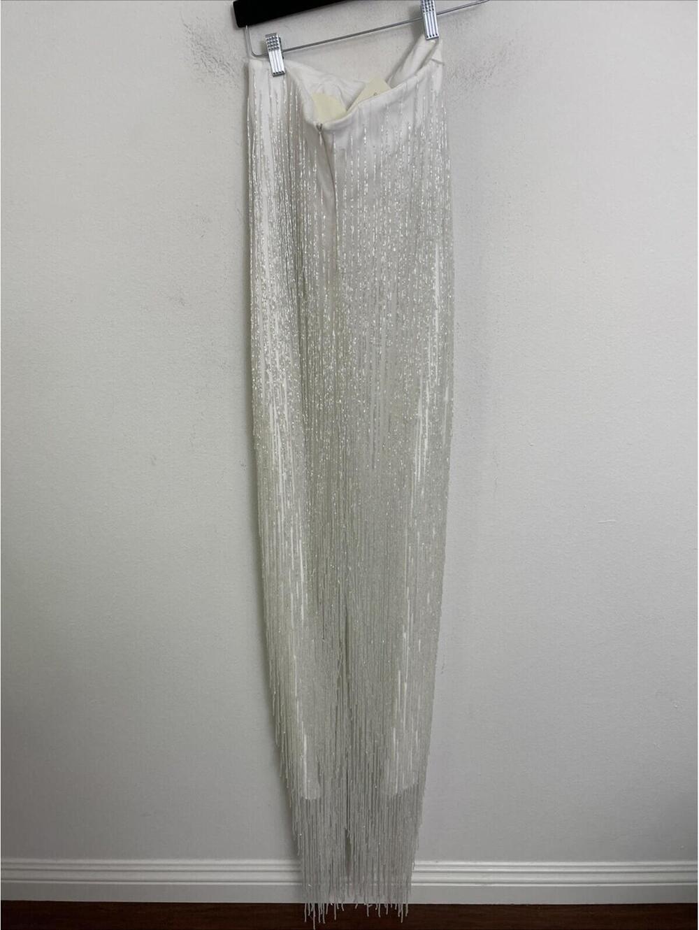 Baobab Collection Magia White Strapless Fringe Maxi Dress - Picture 5 of 14
